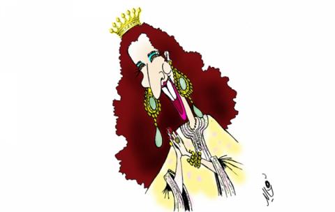  احد الرسوم المنشورة في الموقع بريشة خالد كدار، و هو للأميرة للا سلمى زوجة الملك محمد السادس